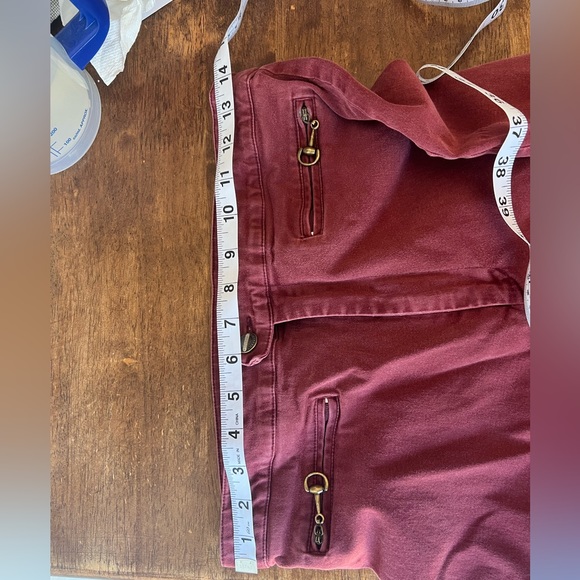 Vintage Marisa canvas maroon jeans - Picture 2 of 5
